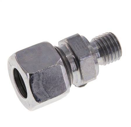 M12x1.5 Male x 12L Zinc plated Steel Straight Cutting Ring 315 Bar DIN 2353