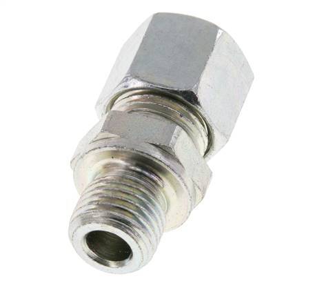 M14x1.5 Male x 10L Zinc plated Steel Straight Cutting Ring 315 Bar DIN 2353 [2 Pieces]