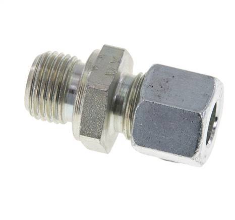 M16x1.5 Male x 10L Zinc plated Steel Straight Cutting Ring 315 Bar DIN 2353 [2 Pieces]