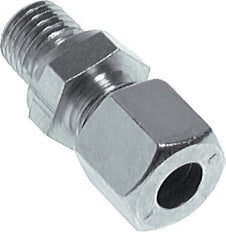 M8x1 Male x 6LL Zinc plated Steel Straight Cutting Ring 100 Bar DIN 2353 [2 Pieces]