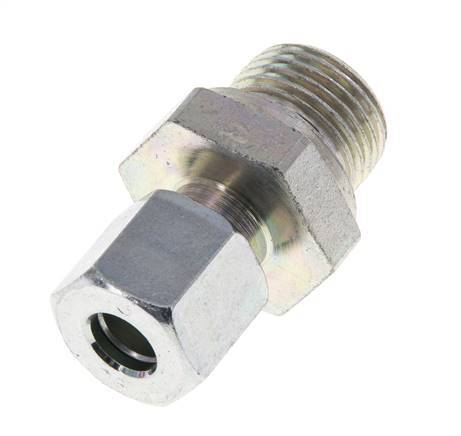 M18x1.5 Male x 8L Zinc plated Steel Straight Cutting Ring 315 Bar DIN 2353 [2 Pieces]