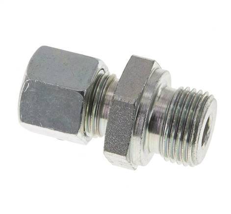 M18x1.5 Male x 10L Zinc plated Steel Straight Cutting Ring 315 Bar DIN 2353