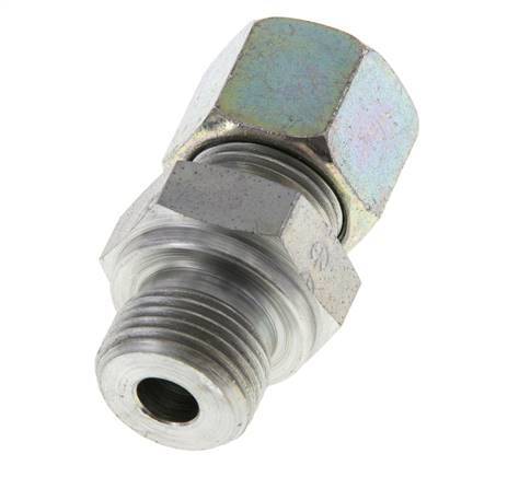 M18x1.5 Male x 10S Zinc plated Steel Straight Cutting Ring 630 Bar DIN 2353