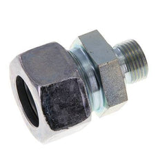M18x1.5 Male x 22L Zinc plated Steel Straight Cutting Ring 160 Bar DIN 2353