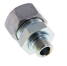 M18x1.5 Male x 22L Zinc plated Steel Straight Cutting Ring 160 Bar DIN 2353