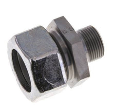 M22x1.5 Male x 28L Zinc plated Steel Straight Cutting Ring 160 Bar DIN 2353