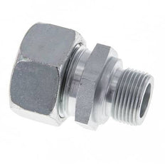 M22x1.5 Male x 22L Zinc plated Steel Straight Cutting Ring 160 Bar DIN 2353