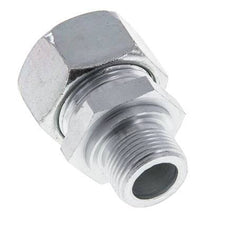 M22x1.5 Male x 22L Zinc plated Steel Straight Cutting Ring 160 Bar DIN 2353