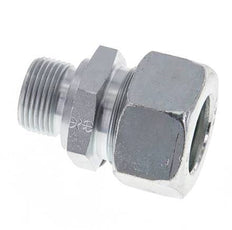 M22x1.5 Male x 22L Zinc plated Steel Straight Cutting Ring 160 Bar DIN 2353