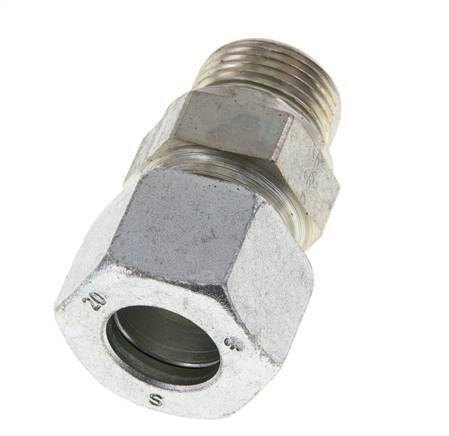 M27x2 Macho x 20S Anillo de corte recto de acero galvanizado 400 Bar DIN 2353