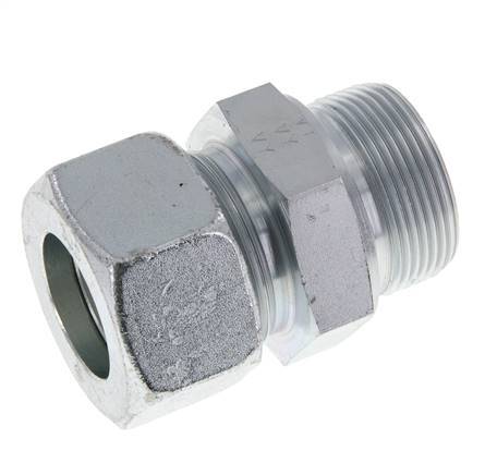 M42x2 Macho x 30S Anillo de corte recto de acero galvanizado 400 Bar DIN 2353