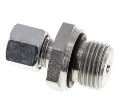 G 1/2'' Macho x 8L Anillo de corte recto de acero galvanizado con junta FKM 315 Barra DIN 2353