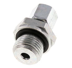 G 1/2'' Macho x 8L Anillo de corte recto de acero galvanizado con junta FKM 315 Barra DIN 2353