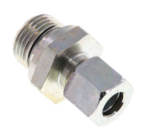 G 1/2'' Male x 10L Zinc plated Steel Straight Cutting Ring with FKM Seal 315 Bar DIN 2353
