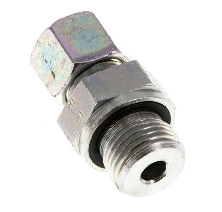G 1/2'' Macho x 10S Anillo de corte recto de acero galvanizado con junta FKM 630 Barra DIN 2353