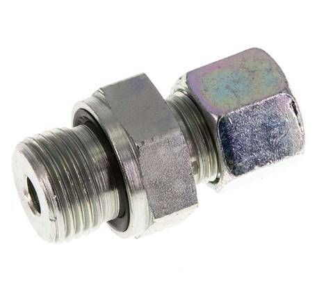 G 1/2'' Macho x 10S Anillo de corte recto de acero galvanizado con junta FKM 630 Barra DIN 2353