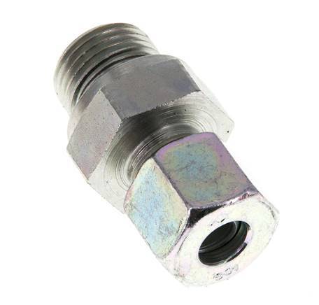 G 1/2'' Macho x 10S Anillo de corte recto de acero galvanizado con junta FKM 630 Barra DIN 2353