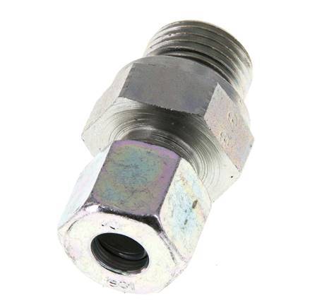 G 1/2'' Macho x 10S Anillo de corte recto de acero galvanizado con junta FKM 630 Barra DIN 2353
