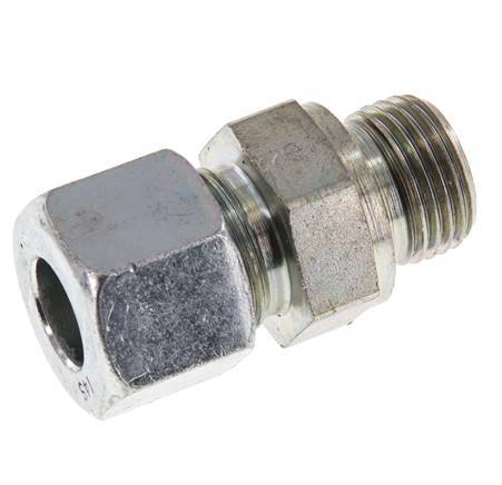 G 1/2'' Macho x 14S Anillo de corte recto de acero galvanizado con junta FKM 630 Barra DIN 2353