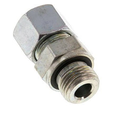G 1/2'' Macho x 14S Anillo de corte recto de acero galvanizado con junta FKM 630 Barra DIN 2353