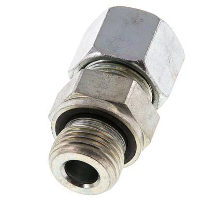 G 1/2'' Macho x 14S Anillo de corte recto de acero galvanizado con junta FKM 630 Barra DIN 2353