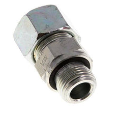 G 1/2'' Male x 16S Zinc plated Steel Straight Cutting Ring with FKM Seal 400 Bar DIN 2353