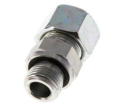 G 1/2'' Male x 16S Zinc plated Steel Straight Cutting Ring with FKM Seal 400 Bar DIN 2353