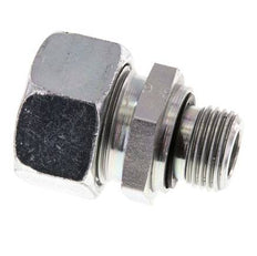 G 1/2'' Macho x 22L Anillo de corte recto de acero galvanizado con junta FKM 160 Bar DIN 2353