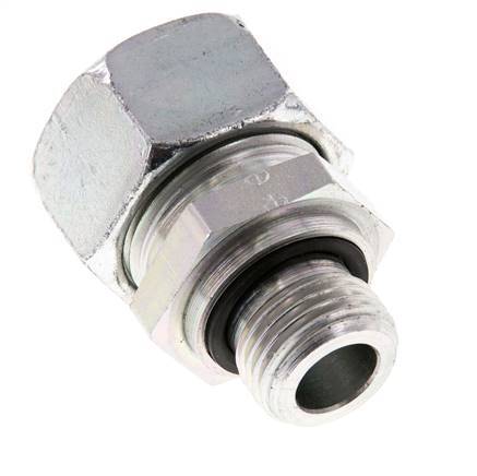 G 1/2'' Macho x 22L Anillo de corte recto de acero galvanizado con junta FKM 160 Bar DIN 2353