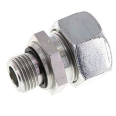 G 1/2'' Macho x 22L Anillo de corte recto de acero galvanizado con junta FKM 160 Bar DIN 2353