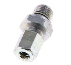 G 1/4'' Male x 6L Zinc plated Steel Straight Cutting Ring with FKM Seal 315 Bar DIN 2353 [2 Pieces]