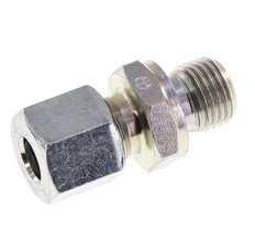 G 1/4'' Male x 8L Zinc plated Steel Straight Cutting Ring with FKM Seal 315 Bar DIN 2353 [2 Pieces]