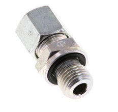G 1/4'' Male x 8L Zinc plated Steel Straight Cutting Ring with FKM Seal 315 Bar DIN 2353 [2 Pieces]