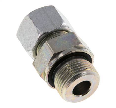 G 3/4'' Macho x 16S Anillo de corte recto de acero galvanizado con junta FKM 400 Bar DIN 2353