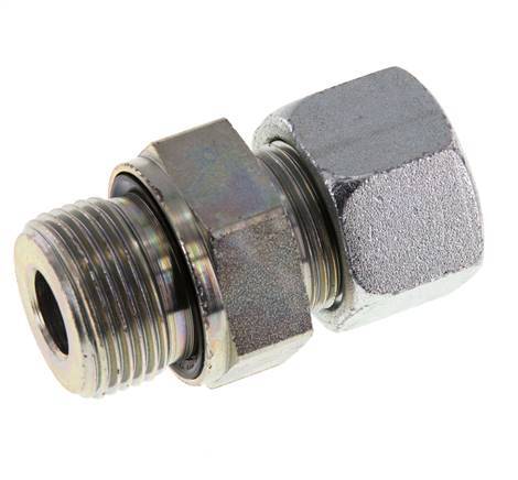 G 3/4'' Macho x 16S Anillo de corte recto de acero galvanizado con junta FKM 400 Bar DIN 2353