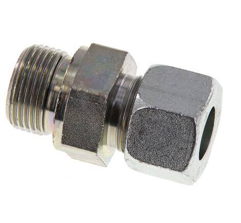 G 3/4'' Macho x 16S Anillo de corte recto de acero galvanizado con junta FKM 400 Bar DIN 2353