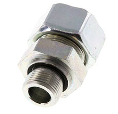 G 3/4'' Macho x 25S Anillo de corte recto de acero galvanizado con junta FKM 400 Bar DIN 2353