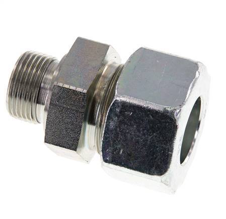 G 3/4'' Macho x 25S Anillo de corte recto de acero galvanizado con junta FKM 400 Bar DIN 2353