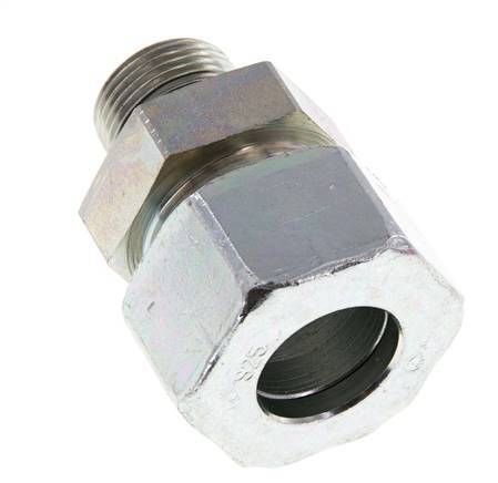 G 3/4'' Macho x 25S Anillo de corte recto de acero galvanizado con junta FKM 400 Bar DIN 2353