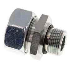 G 3/4'' Macho x 28L Anillo de corte recto de acero galvanizado con junta FKM 160 Bar DIN 2353