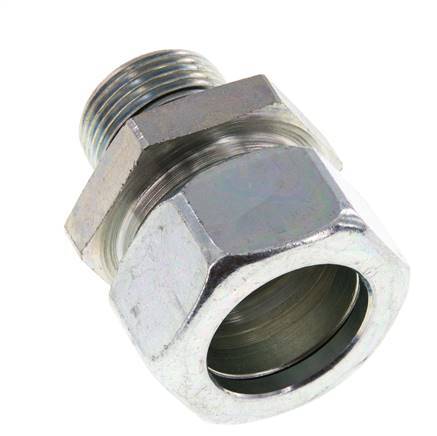 G 3/4'' Macho x 28L Anillo de corte recto de acero galvanizado con junta FKM 160 Bar DIN 2353