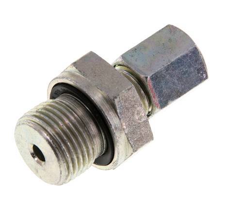 G 3/8'' Male x 6L Zinc plated Steel Straight Cutting Ring with FKM Seal 315 Bar DIN 2353 [2 Pieces]