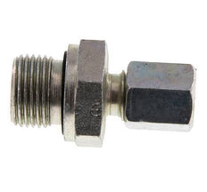 G 3/8'' Male x 6L Zinc plated Steel Straight Cutting Ring with FKM Seal 315 Bar DIN 2353 [2 Pieces]