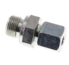 G 3/8'' Male x 8S Zinc plated Steel Straight Cutting Ring with FKM Seal 630 Bar DIN 2353
