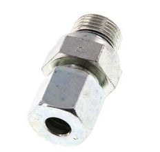 G 3/8'' Male x 8S Zinc plated Steel Straight Cutting Ring with FKM Seal 630 Bar DIN 2353