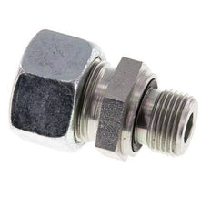 G 3/8'' Male x 15L Zinc plated Steel Straight Cutting Ring with FKM Seal 315 Bar DIN 2353