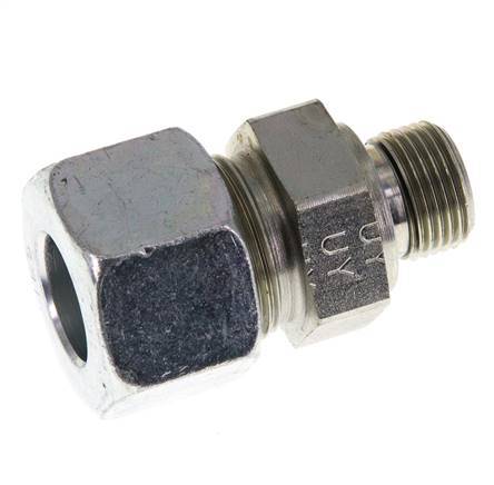 G 3/8'' Macho x 16S Anillo de corte recto de acero galvanizado con junta FKM 400 Bar DIN 2353
