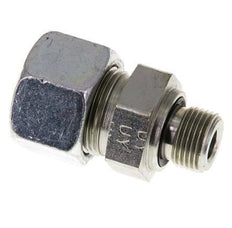G 3/8'' Macho x 16S Anillo de corte recto de acero galvanizado con junta FKM 400 Bar DIN 2353