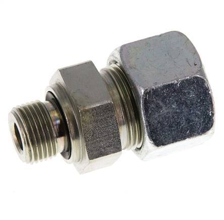 G 3/8'' Macho x 16S Anillo de corte recto de acero galvanizado con junta FKM 400 Bar DIN 2353