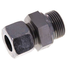 G 1'' Macho x 20S Anillo de corte recto de acero galvanizado con junta FKM 400 Bar DIN 2353